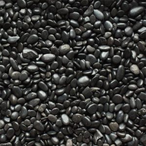 High Polished Black Pebbles 3 5cm 1